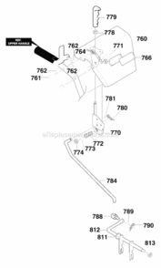 Part Location Diagram of 760328-850 Murray Assembly, Panel