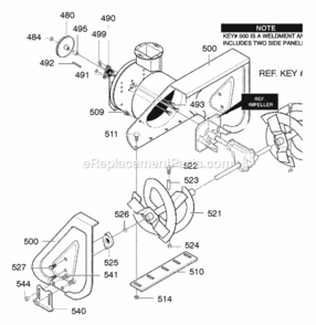 Part Location Diagram of 1501120E245 Murray HOUSING, Assembly