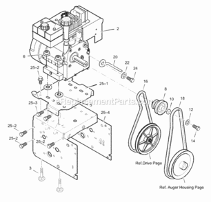 Part Location Diagram of 1501103E201 Murray FRAME ASSEMBLY