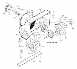 Part Location Diagram of 1501120E012 Murray HOUSING, Assembly