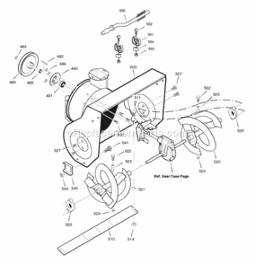 Part Location Diagram of 1501715E012 Murray HOUSING, Assembly