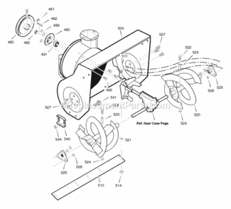 Part Location Diagram of 1501445E701 Murray DISCONTINUED