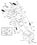 Handle_Assembly Diagram and Parts List for 627850X5A Single Murray Snow Blower