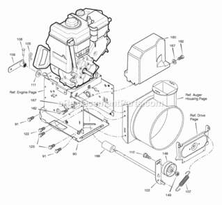 Part Location Diagram of 1502169 Murray Cover, Belt