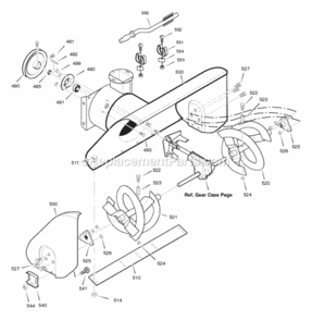 Part Location Diagram of 1502013E012 Murray Housing, Assembly