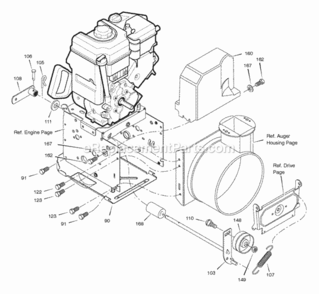 Part Location Diagram of 1502170 Murray Cover, Belt