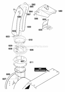 Part Location Diagram of 761168-821 Murray DISCONTINUED