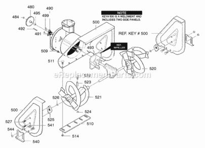 Part Location Diagram of 1501121E020 Murray HOUSING, Assembly