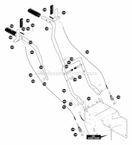 Part Location Diagram of 9731 Murray Assembly, CLUTCH LEVER Right Hand