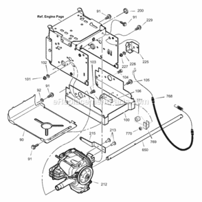 Part Location Diagram of 1501750E717MA Murray Panel Bottom Hydro P4