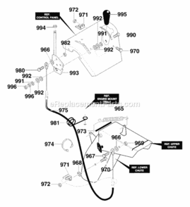 Part Location Diagram of 055021 Murray TRIM PIECE PLASTIC BLACK