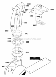 Part Location Diagram of 761169-853 Murray DISCONTINUED