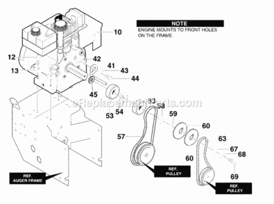 Part Location Diagram of F-001086J Murray OWNER'S MANUAL