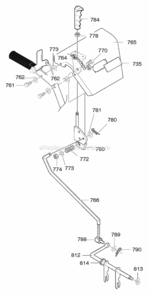 Part Location Diagram of 760292E540 Murray Assembly, Panel