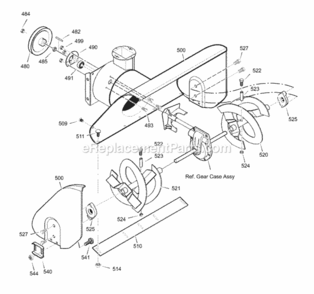 Part Location Diagram of 760602E701 Murray Auger, Assembly, Right Hand