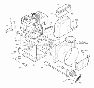 Part Location Diagram of 26X360 Murray SCREW, TAP 1/4-20 X .63 YZ