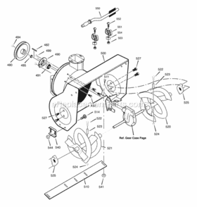Part Location Diagram of 1501713E540 Murray Housing, Assembly