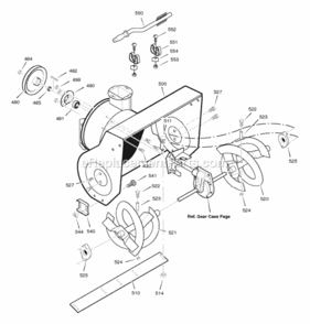 Part Location Diagram of 1501692E245 Murray Housing, Assembly