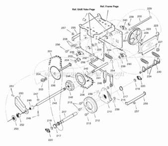 Part Location Diagram of 1502045 Murray AXLE, LEFT