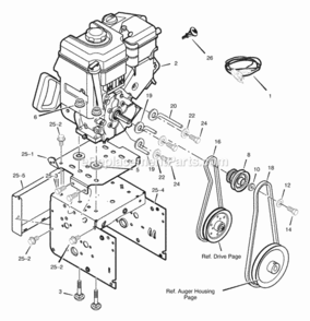 Part Location Diagram of F-031047L Murray Owners Manual