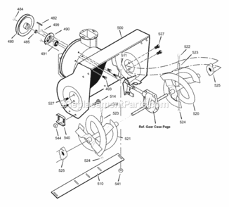 Part Location Diagram of 1501121E245 Murray HOUSING, Assembly