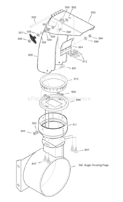 Page F Diagram and Parts List for 6291590X110 18-2847-882007 Murray Snow Blower