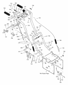 Part Location Diagram of 581079YZ Murray Rod, Control