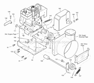 Part Location Diagram of 165X163 Murray DISCONTINUED