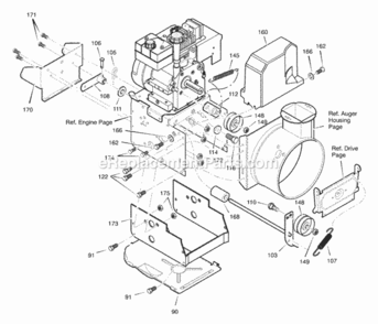Part Location Diagram of 1501153 Murray Cover, Belt