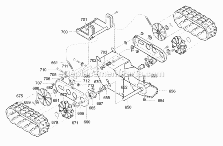 Part Location Diagram of 580635-853 Murray Plate, Track Direct