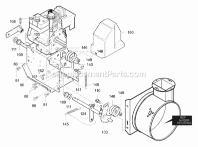 Part Location Diagram of 761708-892 Murray Frame, Assembly