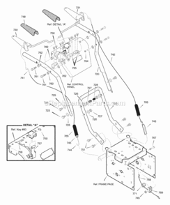 Part Location Diagram of 1501508E701 Murray HANDLE, UPPER Right Hand