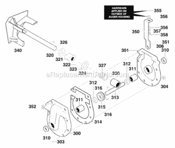 Part Location Diagram of 761609-853 Murray Impeller