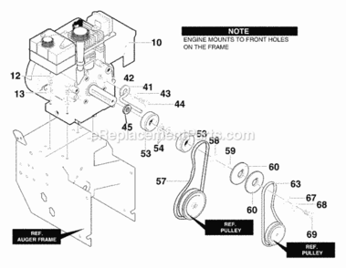 Part Location Diagram of F-001123J Murray Owners Manual
