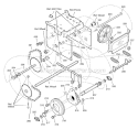 Drive Diagram and Parts List for 631128X31B  Murray Snow Blower
