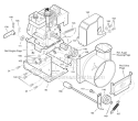 Frame Diagram and Parts List for 631128X31B  Murray Snow Blower