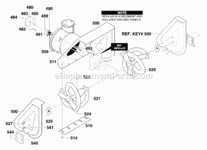 Part Location Diagram of 760308-821 Murray Auger, Right Hand