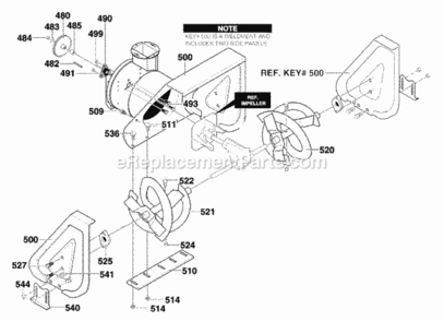Part Location Diagram of 760307-853 Murray Auger, Assembly, Right Hand