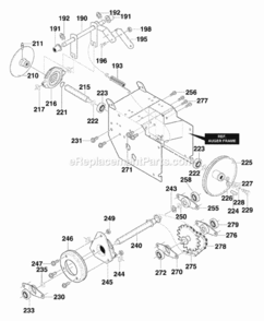 Part Location Diagram of 761804MA Murray Wf Jack, Assembly#41-36t&