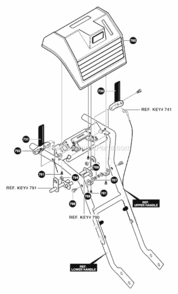 Part Location Diagram of 57899-853 Murray Clutch Handle Right Hand