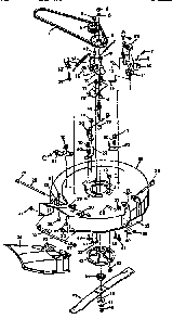 25" complete mower housing Diagram and Parts List for 403207A  Murray Lawn Mower