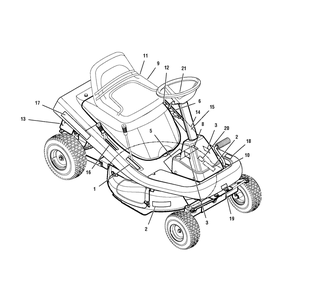 Decals Diagram and Parts List for 309007X51B (7800529)(2009) Murray Lawn Tractor