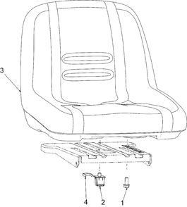 Seat Diagram and Parts List for M200-46 (RZT-46)(2016) Murray Lawn Tractor