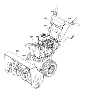 Decals Diagram and Parts List for 900-27 (1695719)(2009) Murray Snow Blower