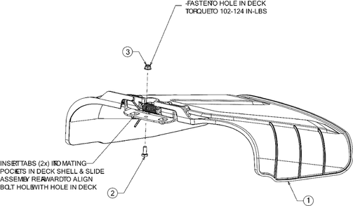 Discharge Chute Diagram and Parts List for M200-46 (RZT-46)(2016) Murray Lawn Tractor