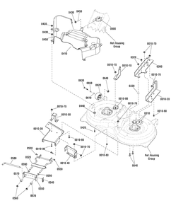 38-Inch Mower Deck - Support Group (885454c) Diagram and Parts List for EMT16538RD (2690927)(2011) Murray Lawn Tractor