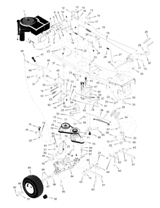Motion Drive Diagram and Parts List for 309300X50A 2003 Murray Lawn Tractor