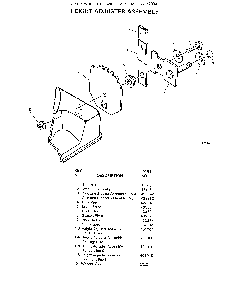 Height adjuster Diagram and Parts List for 9-22543X9  Murray Lawn Mower