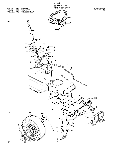 Steering Diagram and Parts List for 40627A  Murray Lawn Mower