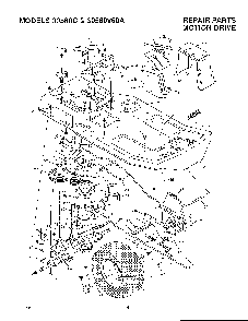 Motion drive Diagram and Parts List for 30560X60A  Murray Lawn Mower